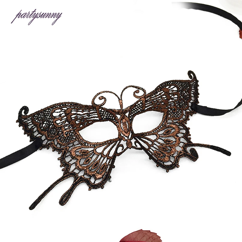PF бабочка кружева маска пикантные женские вечерние Маска Тушь Хэллоуин карнавал