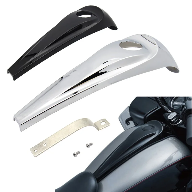 Черный/хром для Harley Street/Road Glide 2008 2017 Signature Jim Nasi Smooth Dash с вентилируемым топливным