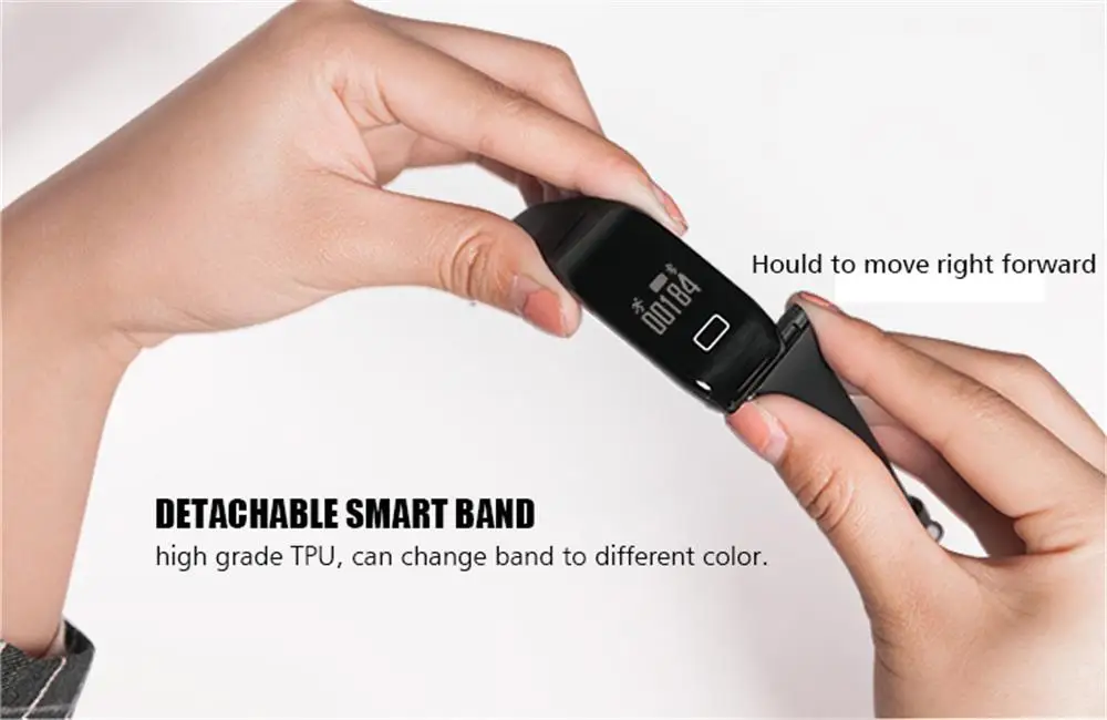 Mocrux Смарт Браслет H3 Smartband IP68 Водонепроницаемый монитор сердечного ритма Фитнес/трекер Smart часы сигнализации вызова