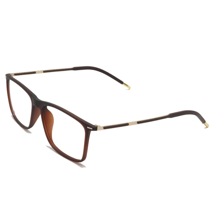 clear brown gold Ibbolll ретро оптические очки оправа мужские прозрачные очки для мужчин s модные пластиковые оправы для глаз Brillen S6070 - Цвет оправы: clear brown gold