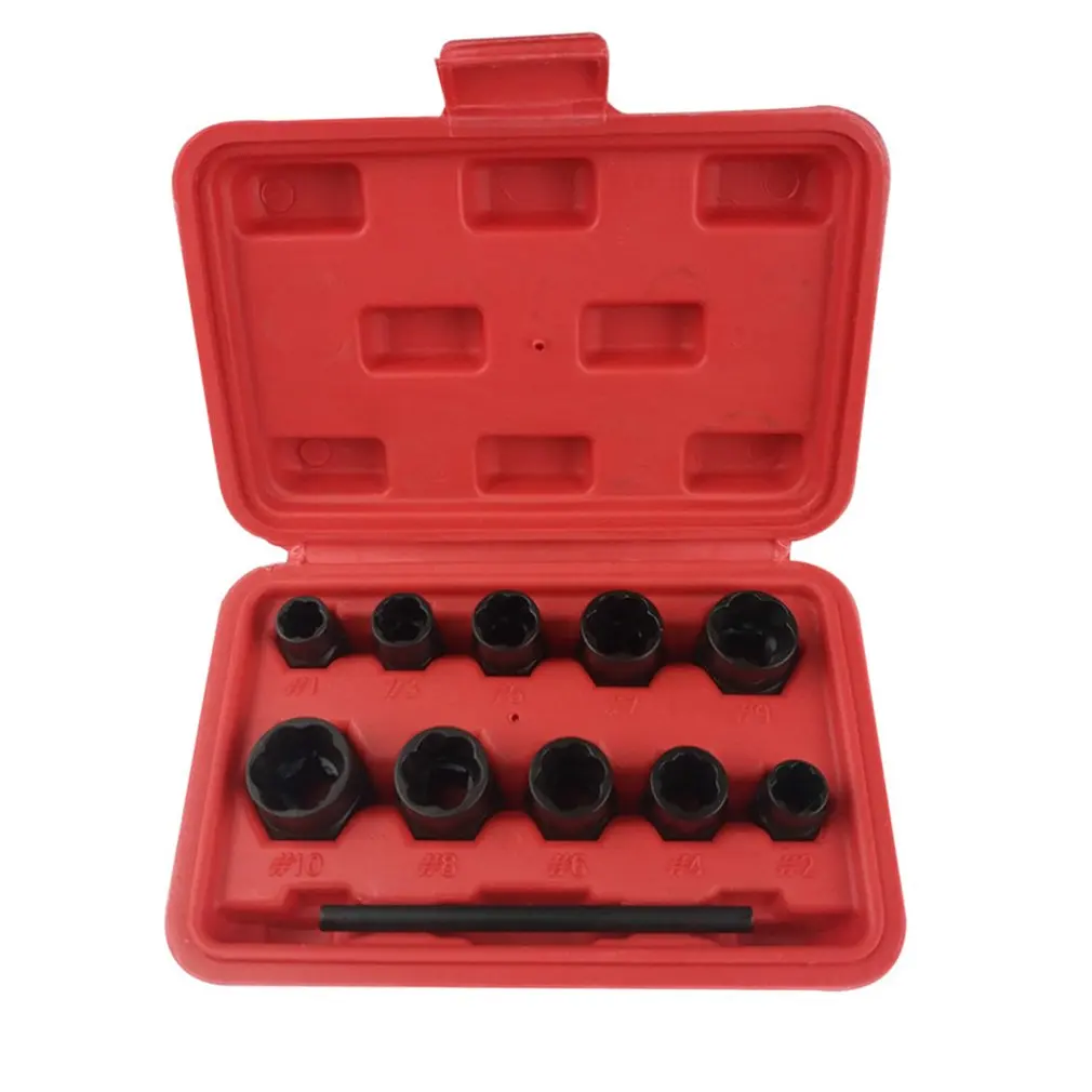 11 шт./компл. Гайка Болт Съемник шпилек набор оборудования сломанный болт Удаление