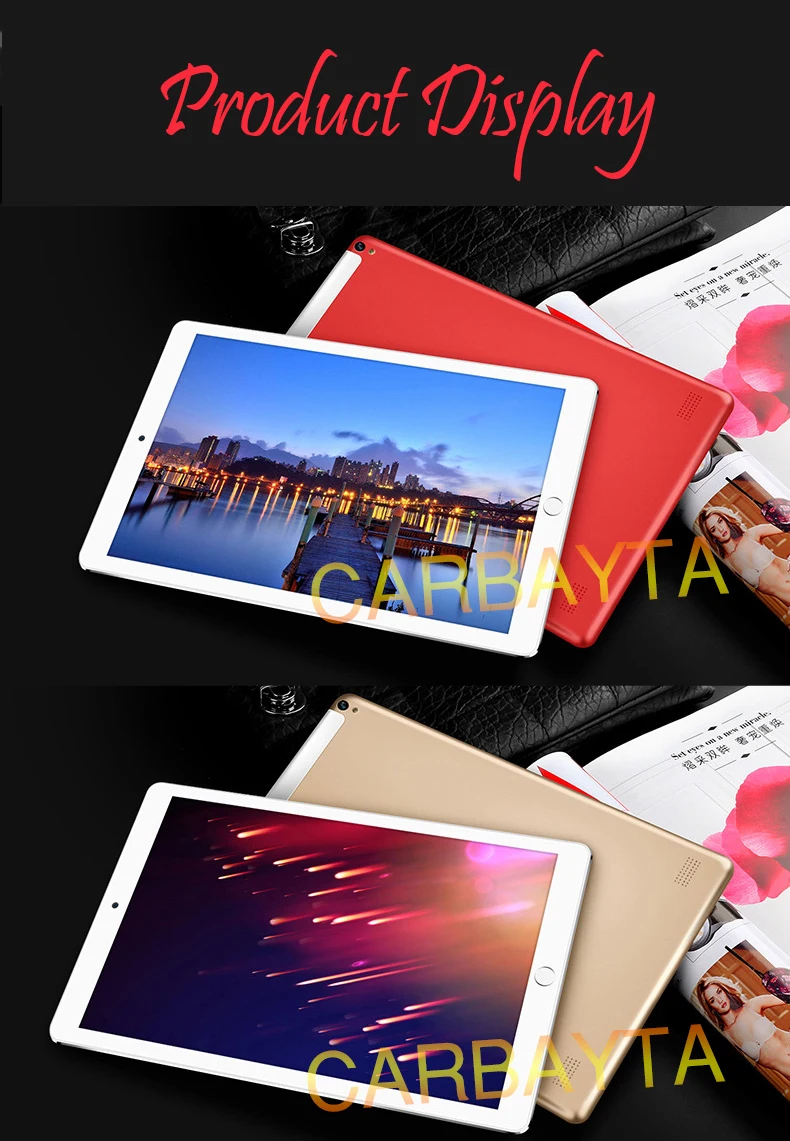 10,1 дюймов планшет enfa Octa Core 6 ГБ ОЗУ 128 Гб ПЗУ 1280 800 ips Android 6,0 gps Bluetooth FM Wi-Fi планшеты планшетный ПК в Москву