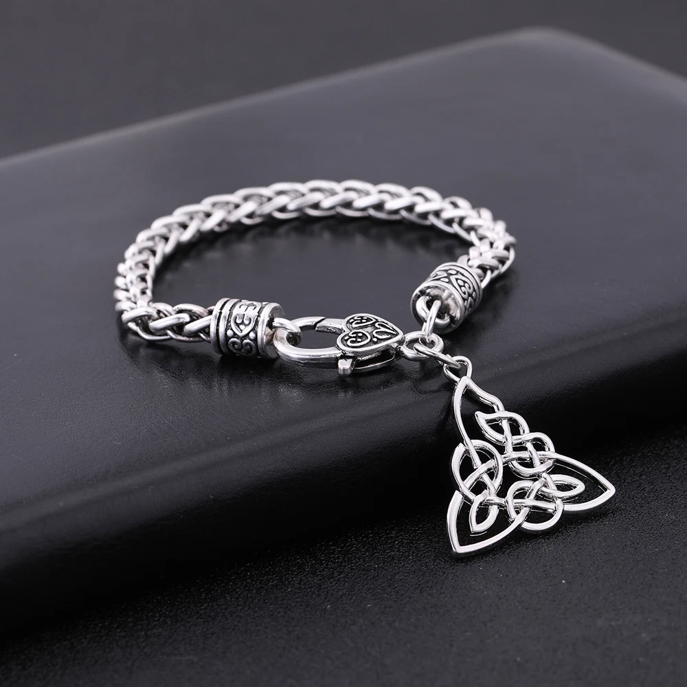 Рыболовный крючок религиозный Triquetra узел цинковый сплав античный посеребренный