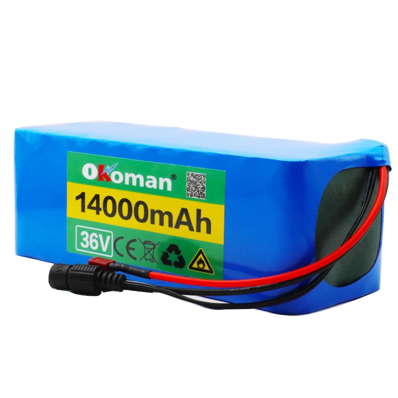 36V батарея 10S4P 14Ah 18650 литиевая 500W высокой мощности 42V 14000mAh Ebike Электрический