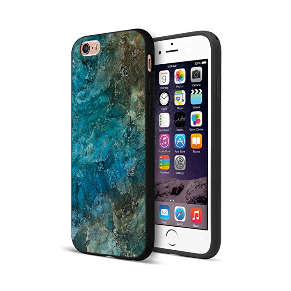 Черный чехол из ТПУ для iphone 5 5s se 6 6s 7 8 plus x 10 силиконовый XR XS 11 pro MAX мраморный