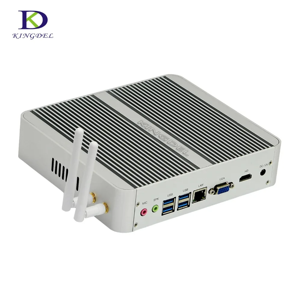 

Intel Quad Core i5 8265U i3 8145U 6MB Cache Fanless Mini PC HDMI VGA 4USB3.0 Up to 3.4GHz HTPC Computer silvery Desktop PC