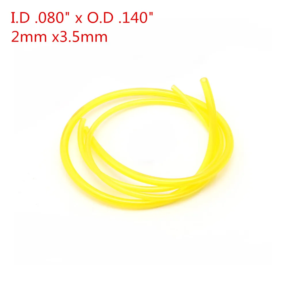 2mm x 3.5mm 2 мм/2,5 мм/3 мм топливный газовый шланг для триммера нагнетатель цепной пилы 60 см - Цвет: 2mm x 3.5mm