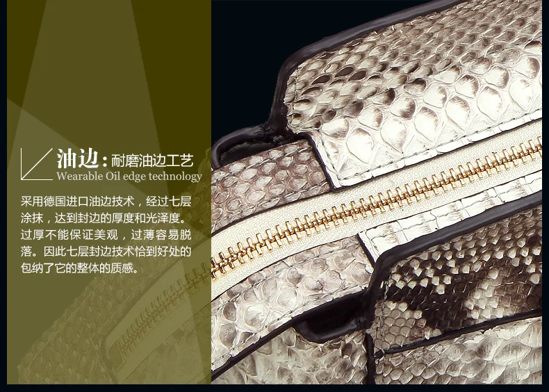 Yuanyu тип boa кожа женская сумка, натуральная кожа питона boa змеиная кожа сумка, рука, змея запястье сумка, большая женская сумка