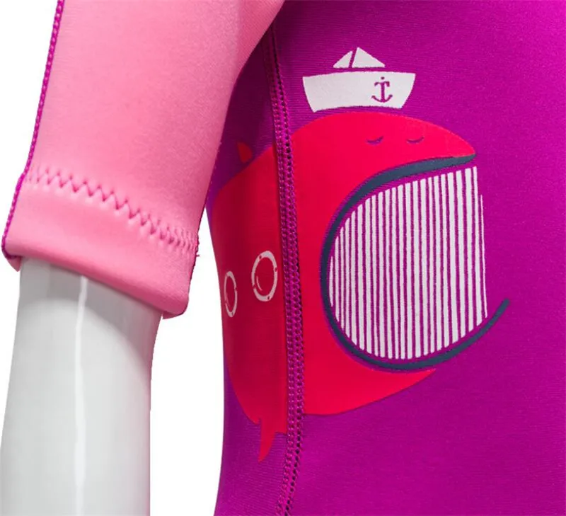 Неопреновый купальник SBART 2 мм Детские гидрокостюмы для маленьких девочек и