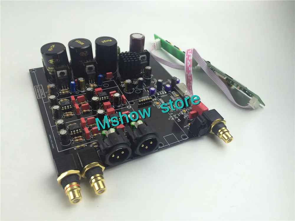 ES9028 ES9028PRO DAC обновленный oled дисплей + пульт дистанционного управления I2S 384K DSD XLR
