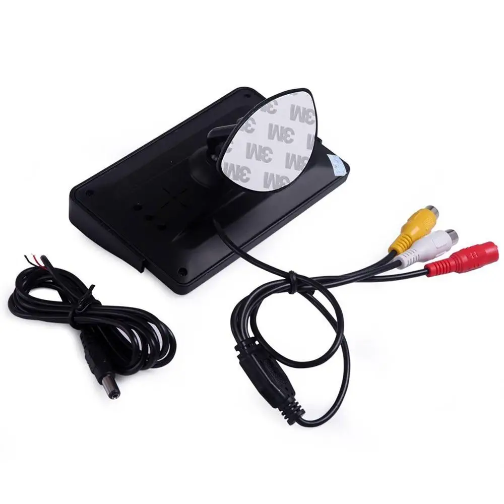 Запасная камера в комплекте! Цветной антибликовый ЖК дисплей TFT HD 4 3 дюйма 16:9 2