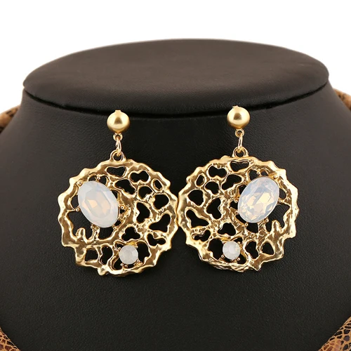 Мода Ретро 2015 лунный камень женское ожерелье s серьги и кулон наборы оптовая