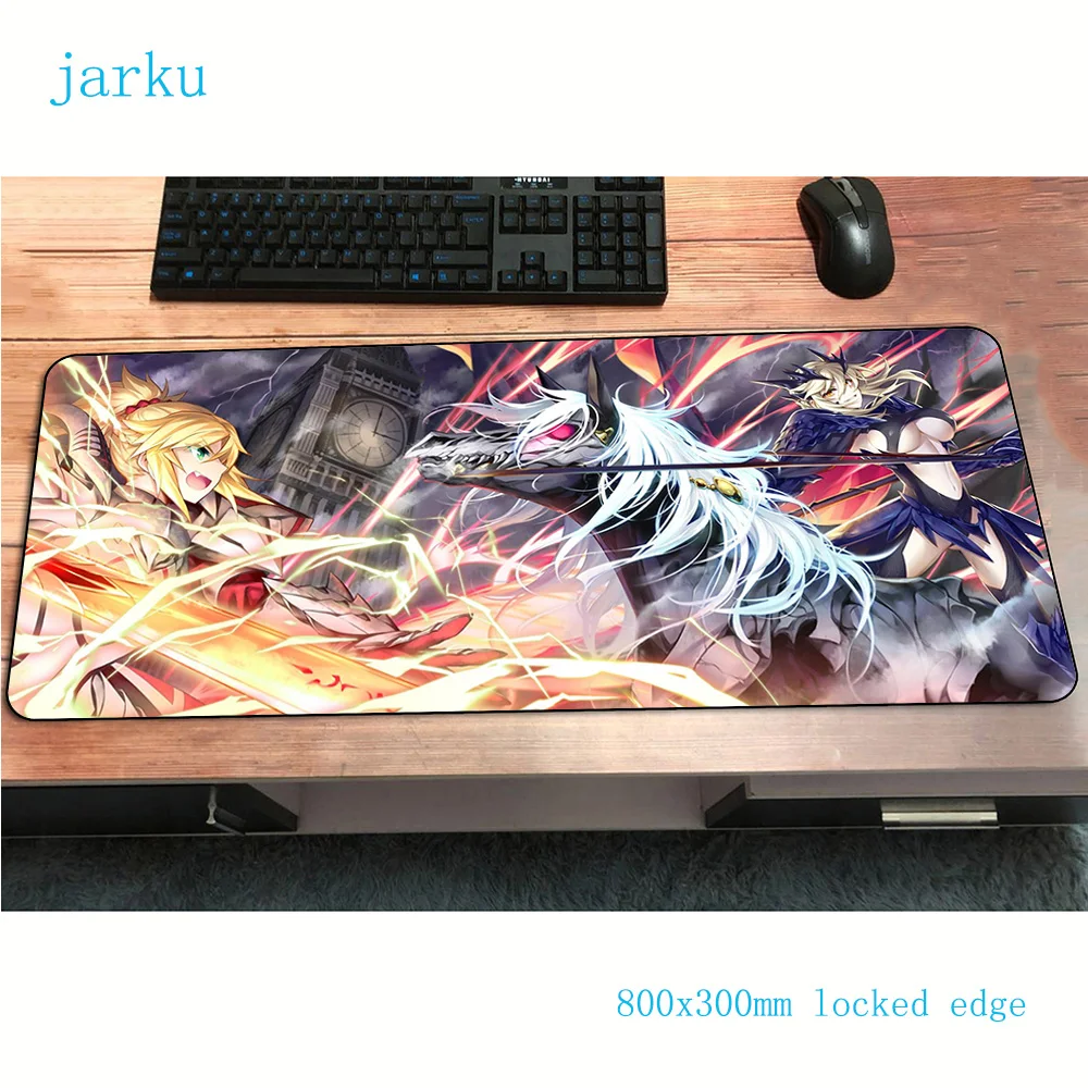 Fate grand order коврик для мыши геймерский ПК 800x300x2 мм notbook коврик для мыши игровой коврик для мыши большой милый коврик для мыши стол коврик для мыши