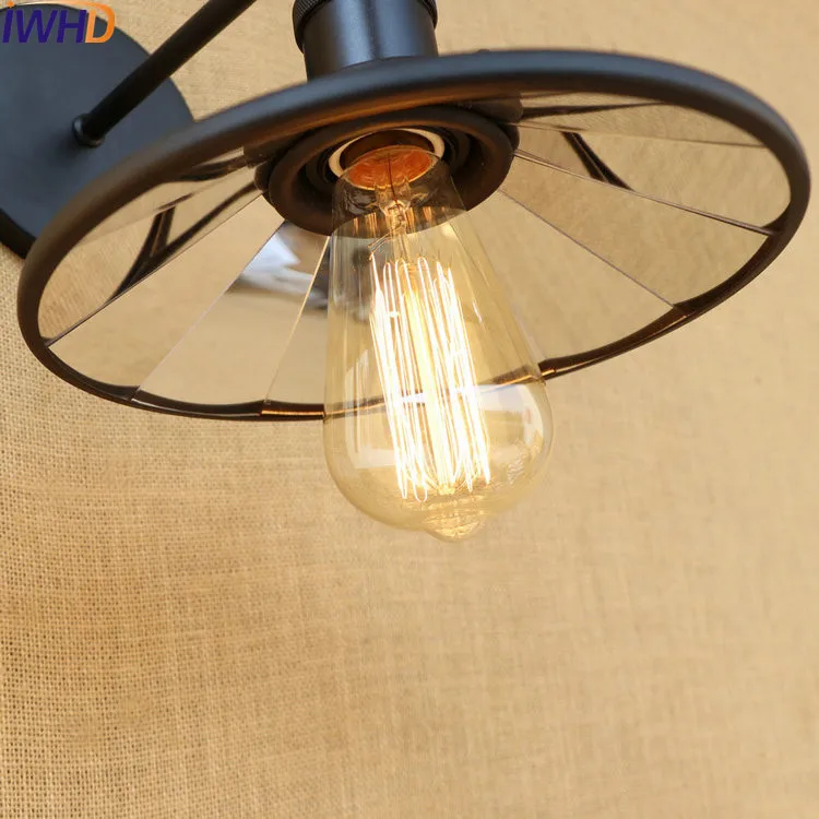 Винтажные Настенные светильники IWHD в старинном стиле черные