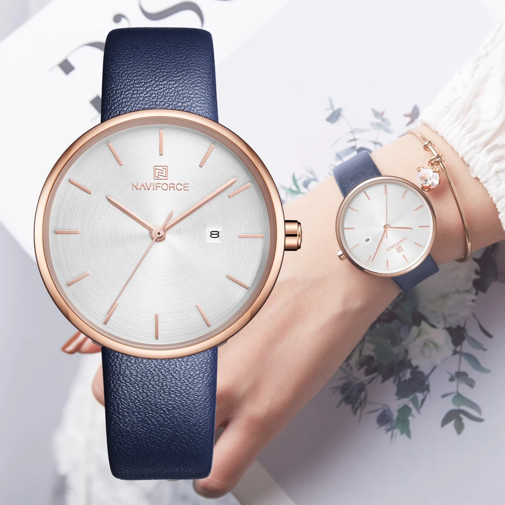 NAVIFORCE женские часы Роскошные модные женские кварцевые часы для женщин Reloj Mujer женские водонепроницаемые наручные часы женские часы