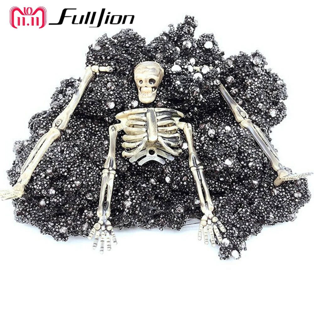 Fulljion Slime Toys Скелет жевачка для рук Полимерная глина Лизун на Хэллоуин Пушистый