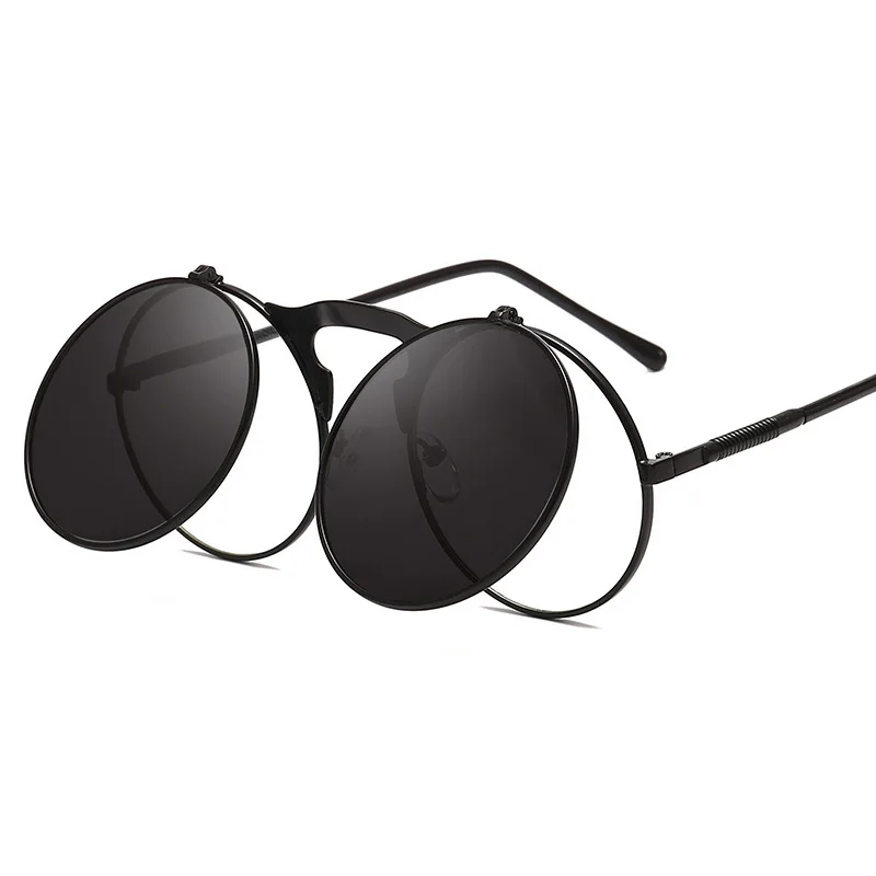 Солнцезащитные очки унисекс в стиле стимпанк летние Круглые зеленого желтого и