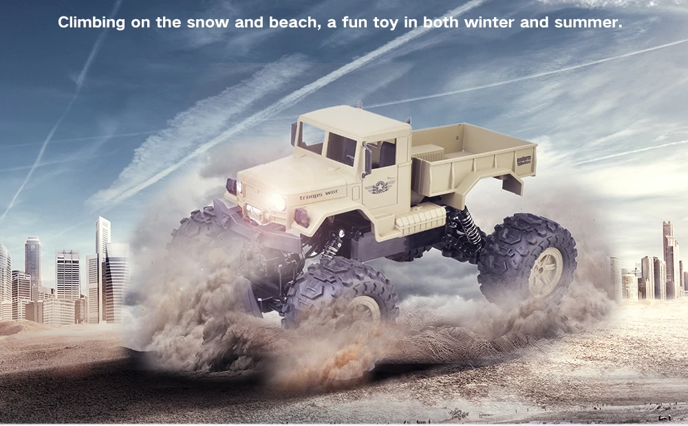 Водонепроницаемый дизайн RC автомобили 1/12 Водонепроницаемый RC Гусеничный внедорожник для пустыни автомобиль RTR грубые дороги пустыни внедорожный альпинистский автомобиль электрические игрушки
