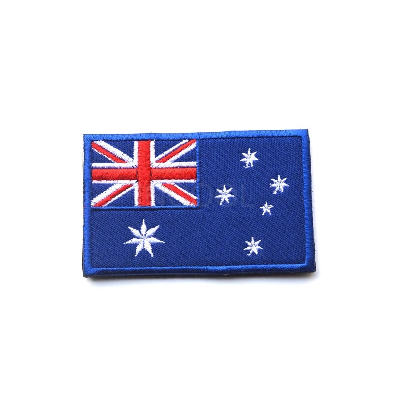 Embroidered/PVC Patch Australia Flag Rubber Tactical Emblem Badges Embroidery Patches For Jackets Jean Backpack Cap | Дом и сад