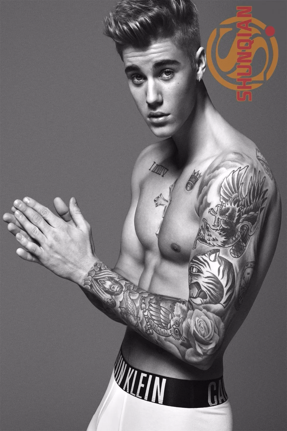 Горячая Распродажа на заказ с изображением Джастина Бибера и надписью плакат