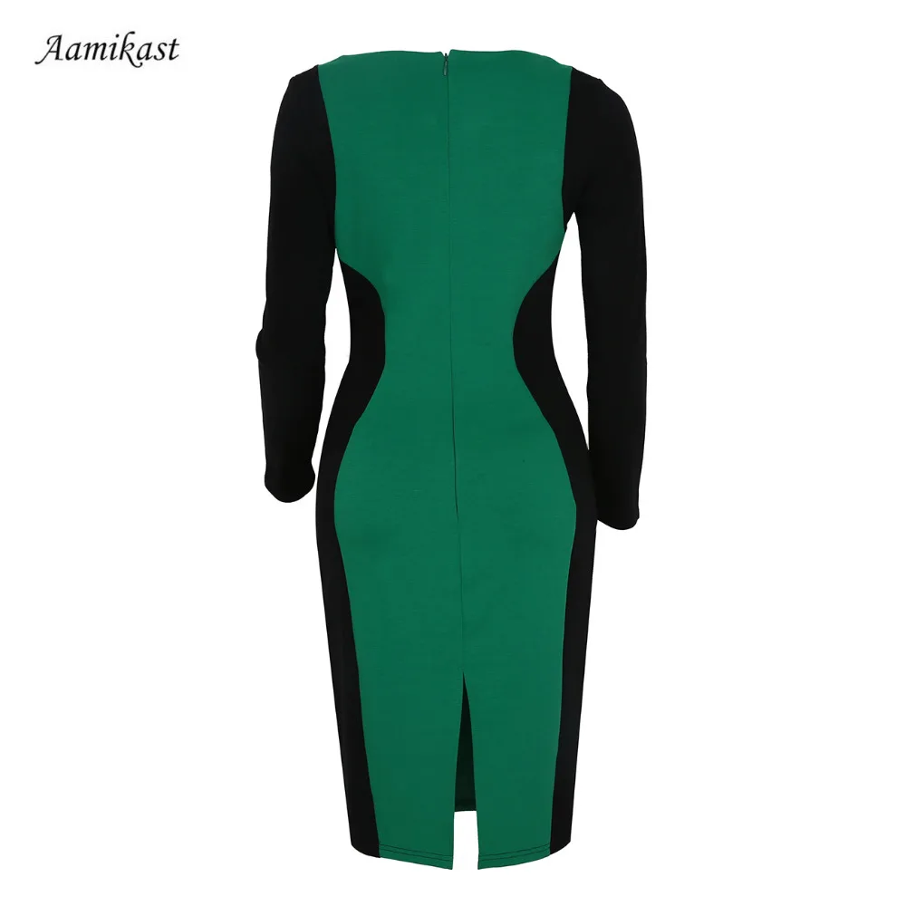 Женское вечернее платье карандаш с длинным рукавом размеры S M L XL XXL|dress size|fashion women