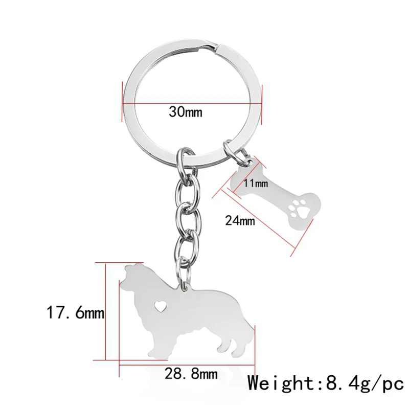 Брелок для ключей Canuomen с изображением Пиренеев собак|fashion keychain|keychain fashionstainless steel