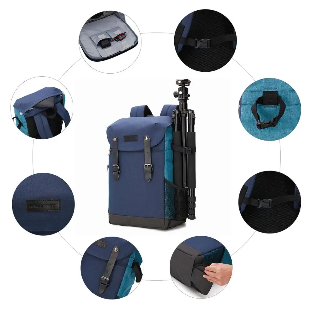 BAGSMART для мужчин многофункциональная камера рюкзак DSLR сумка 15 6 ноутбуки