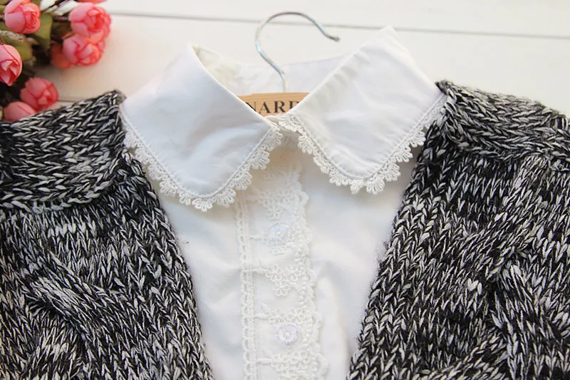 fake shirt collar minimalist decoration sweater female idyllic cotton false peter pan beard detachable | Украшения и аксессуары