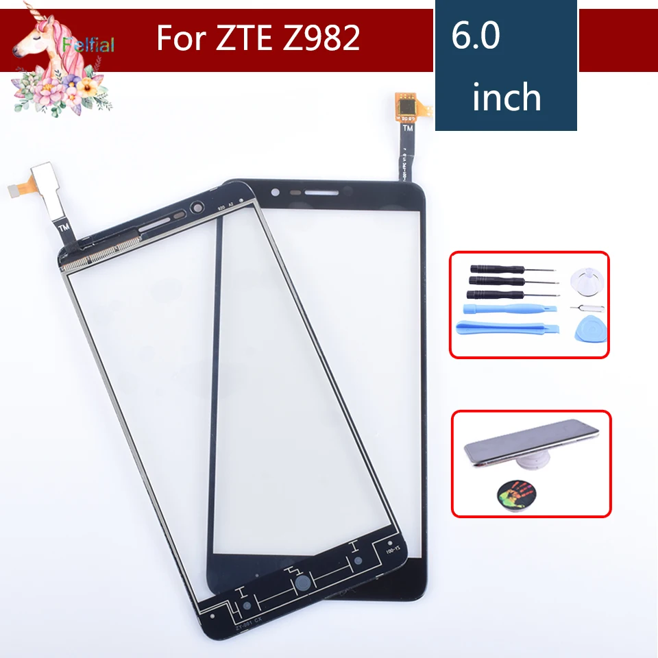 10 шт./лот оригинальный сенсорный экран дигитайзер для ZTE Blade Z Max Z982 Сенсорная