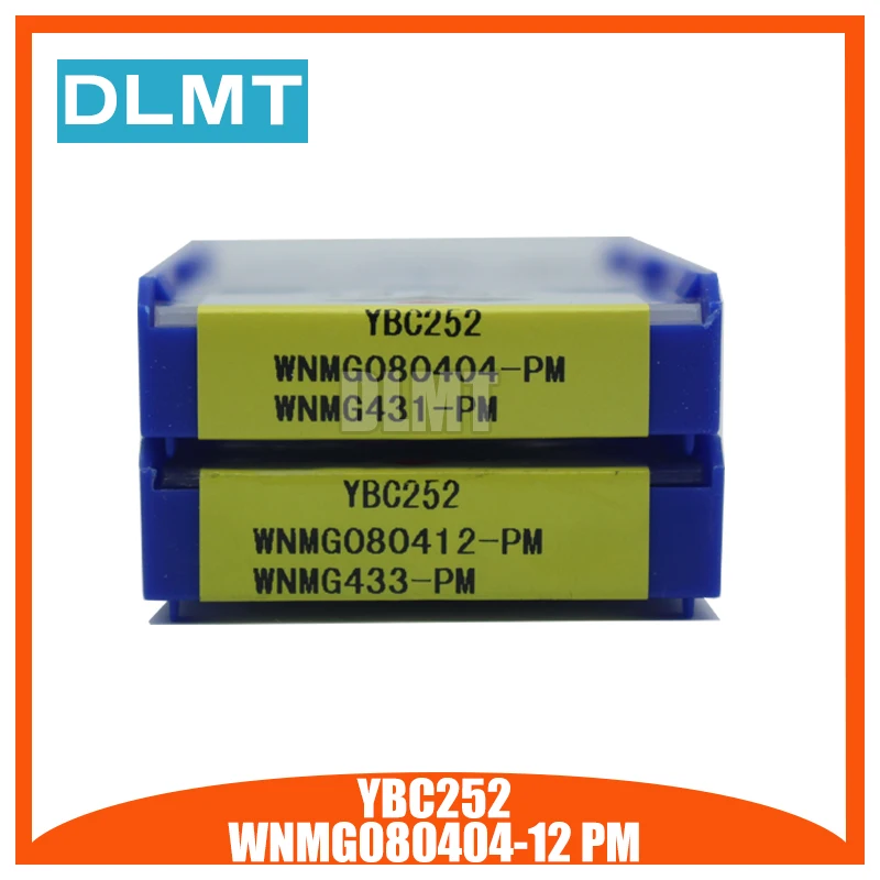 10 шт. YBC252 WNMG080404 12 PM карбидная вставка CNC Вольфрамовая токарная для резки