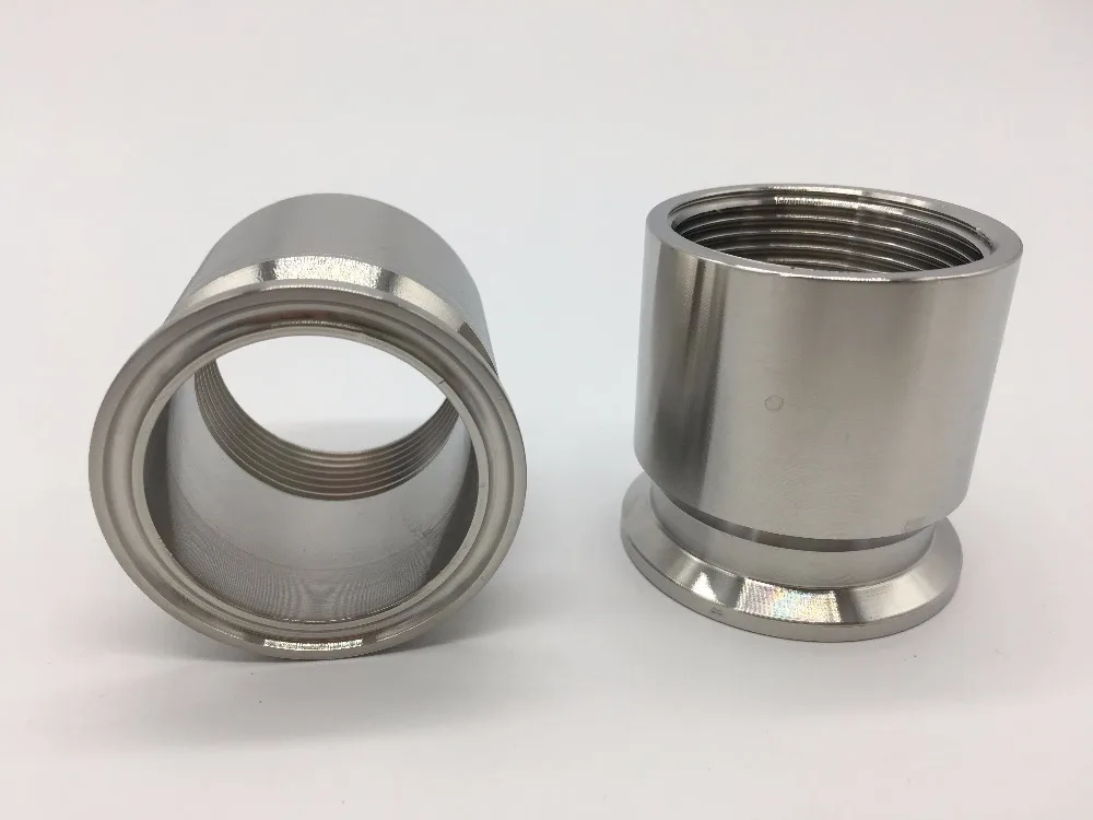 1-1/4 &quotBSP x 1 5&quot Tri Зажим 50 5 Ferrule O/D 304 Нержавеющая сталь санитарные трубы разъем для