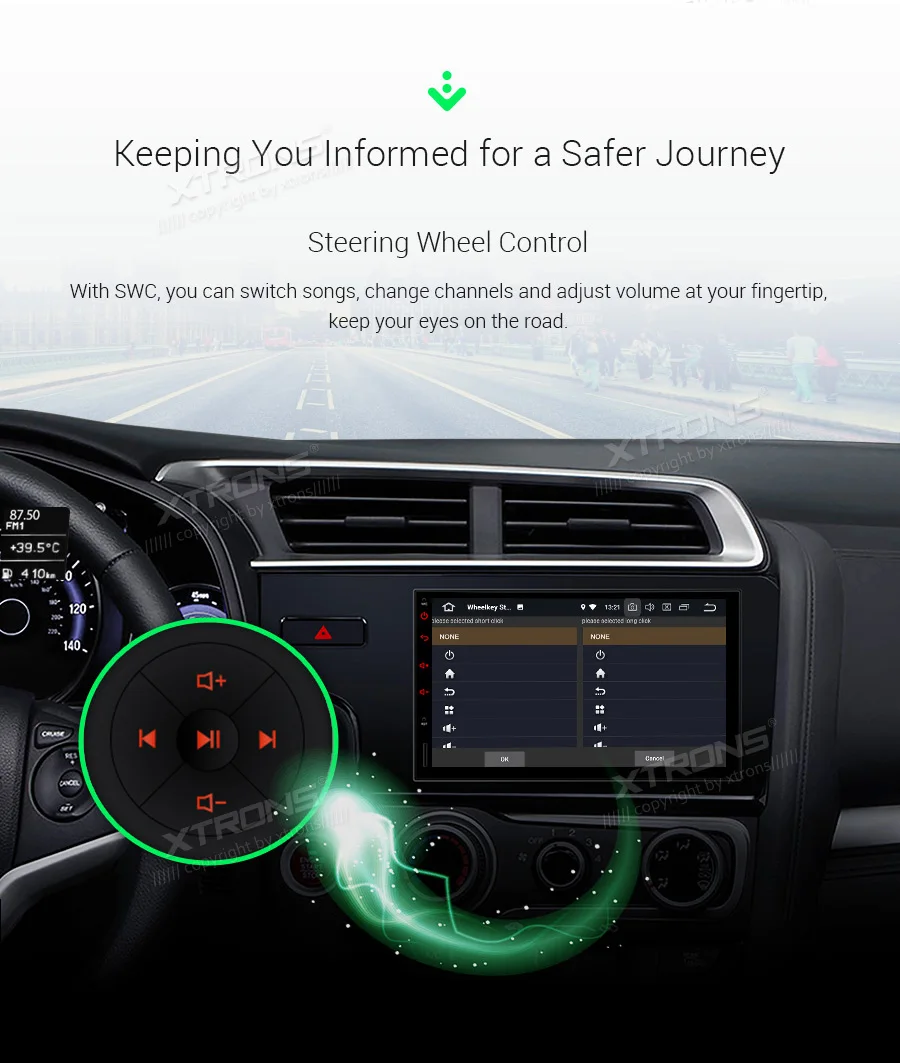 Универсальный автомобильный радиоприемник XTRONS 7 дюймов Android 9 0 стерео