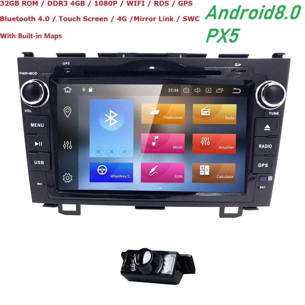 Android 8 0 HD 1024*600 автомобильный dvd плеер радио для Honda CRV 2007 2008 2009 2010 2011 4G WIFI GPS навигация