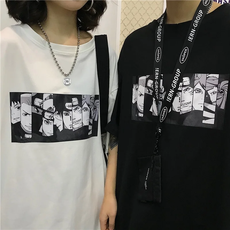 Футболка унисекс kuakuayu HJN модная футболка в Корейском стиле с аниме Tumblr стильная