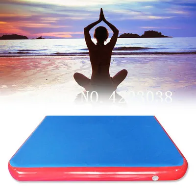 Продажа Бесплатная доставка, надувная воздушная дорожка от двери до двери 4 м X 4 м X 0,2 м, гимнастический воздушный трек, коврик для акробатики, гимнас...