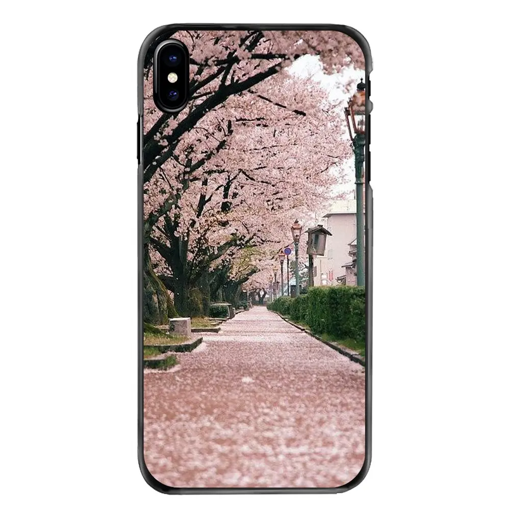 Цветок японского аниме цветки сакуры японской вишни розовый чехол для телефона