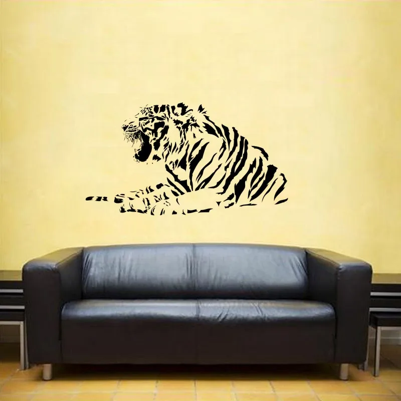 Тигра стены Стикеры наклейка Плакаты виниловая на стену Art Наклейки Наклейка