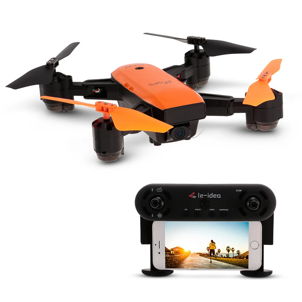 720P широкоугольная камера Дрон Wifi FPV GPS стабилизация высоты складной селфи RC