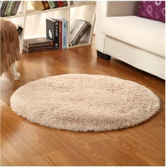 Goedkoop Pluche Shaggy Zachte Ronde Tapijt Antislip Wateropname Vloer Tapijt Yoga Mat Voor Slaapkamer Parlor Woonkamer Thuis Levert