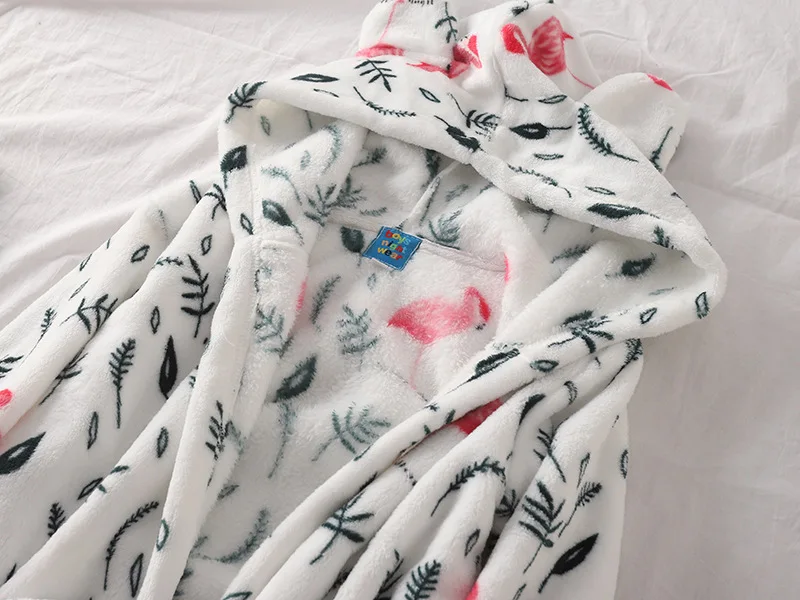 Зимний фланелевый Халат Семейные пижамы для мамы и дочки Одинаковая одежда Отца