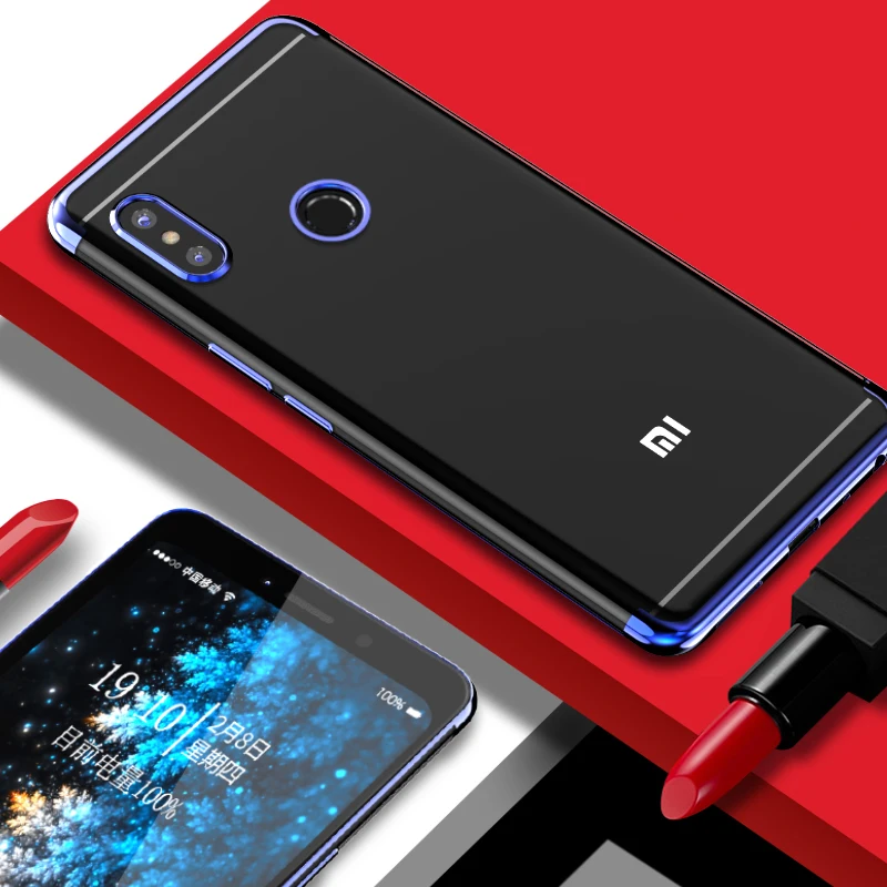 Мягкий чехол TPU для Xiaomi redmi note 5 Pro case ультра тонкий прозрачный покрытие телефона