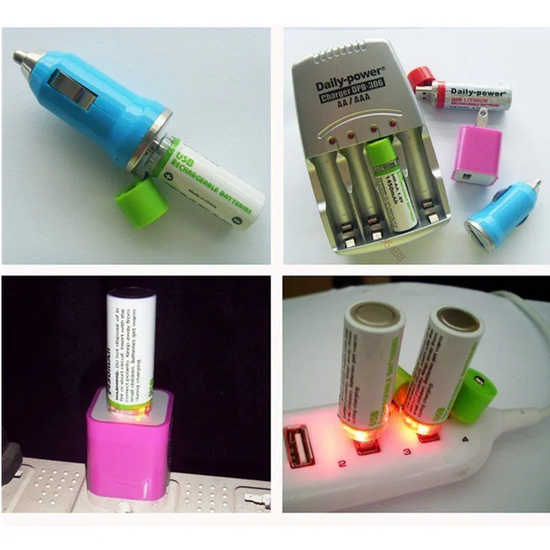 1/2/4/6/8 шт Горячая Распродажа cstt 1 2 V 1450mAh USB Перезаряжаемый час быстрая зарядка AA Ni MH
