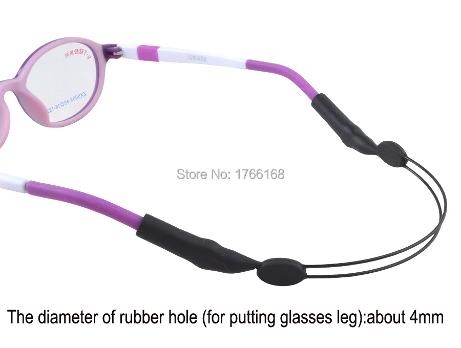 Розничная продажа черные регулируемые спортивные очки шнур для защиты от солнца