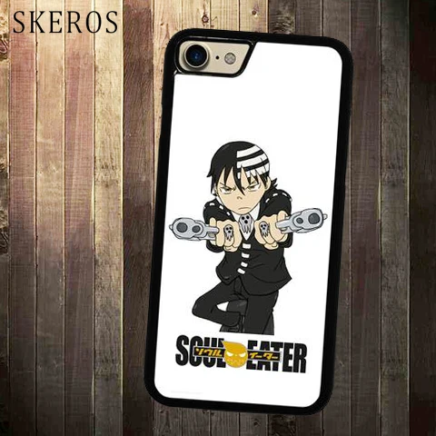 SKEROS Death The Kid выстрел чехол для телефонов Чехол iPhone X 4 4S 5 5S 6 6s 7 8 plus A67A |