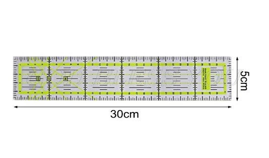 5A21259 30/45/60 см лоскутное шитье разноцветная линейка режущего инструмента толстой прозрачной "сделай сам" - Цвет: 5A21259