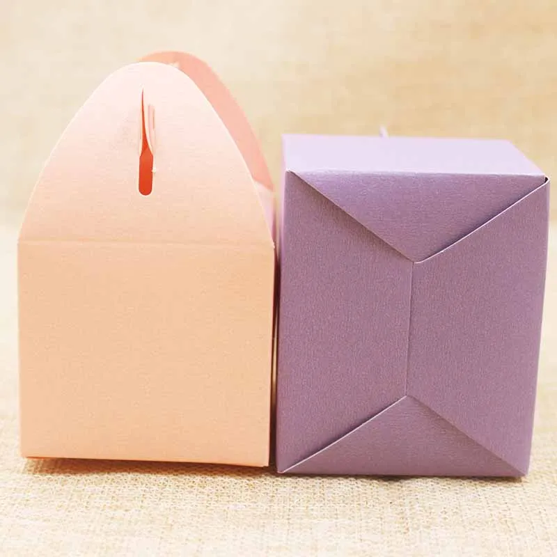 Милая Подарочная коробка без рисунка 20 шт. Разноцветная для конфет/свадебных