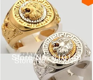 Модное крутое кольцо со львом Орлом и звездочкой 0045 г. 2 вида цветов на выбор|star