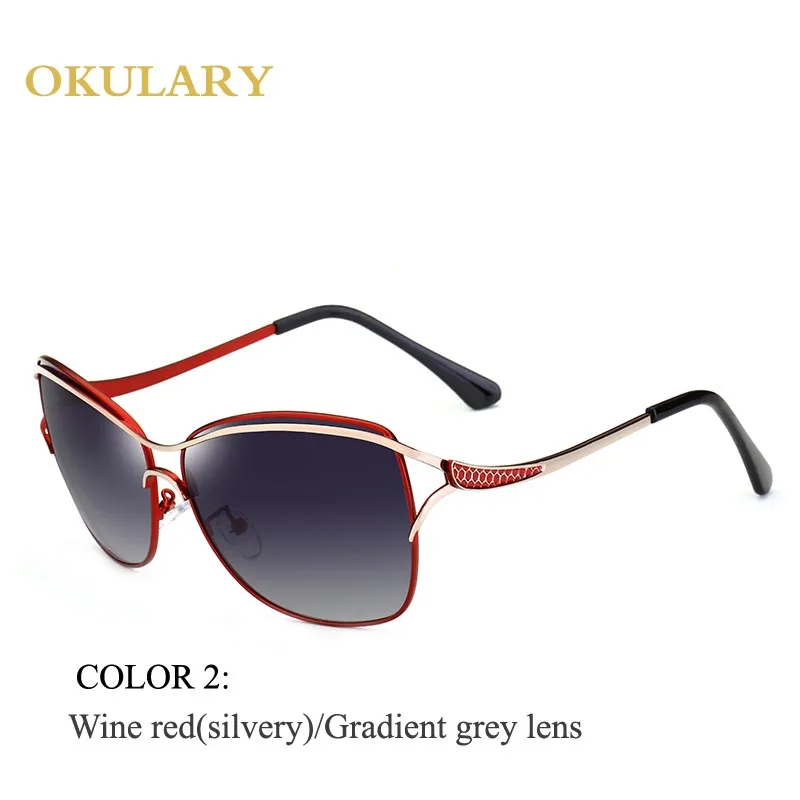 COLOR 2 Брендовые Поляризованные Солнцезащитные очки женские очки женские пилот, вождение солнцезащитные очки, солнцезащитные очки Брендовые oculos de sol feminino KM8116 - Цвет линз: COLOR 2