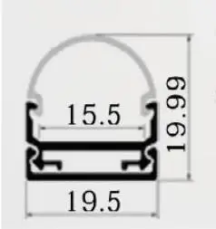 QSG-2019Aluminium profile with milky cover in 1m longhalf round type diffused | Лампы и освещение