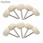 Dophee 20 шт. Dremel Аксессуары для шерсти полировальная щетка шлифовальный круг шлифовальные кисти для дрели роторный инструмент 3 мм хвостовик